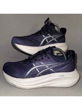 Asics Gel-Nimbus 27 Indigo Fog Cool Grey Running Sneakers Women’s Size 9